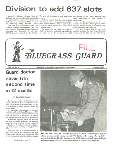 Bluegrass Guard, August 1983